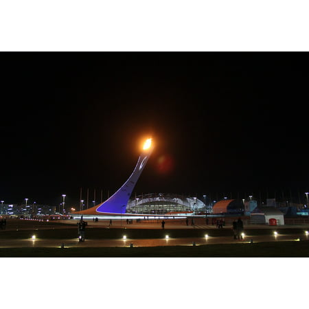 Laminated Poster Olympic Park Torch The Olympic Flame Sochi Poster Print 11 x