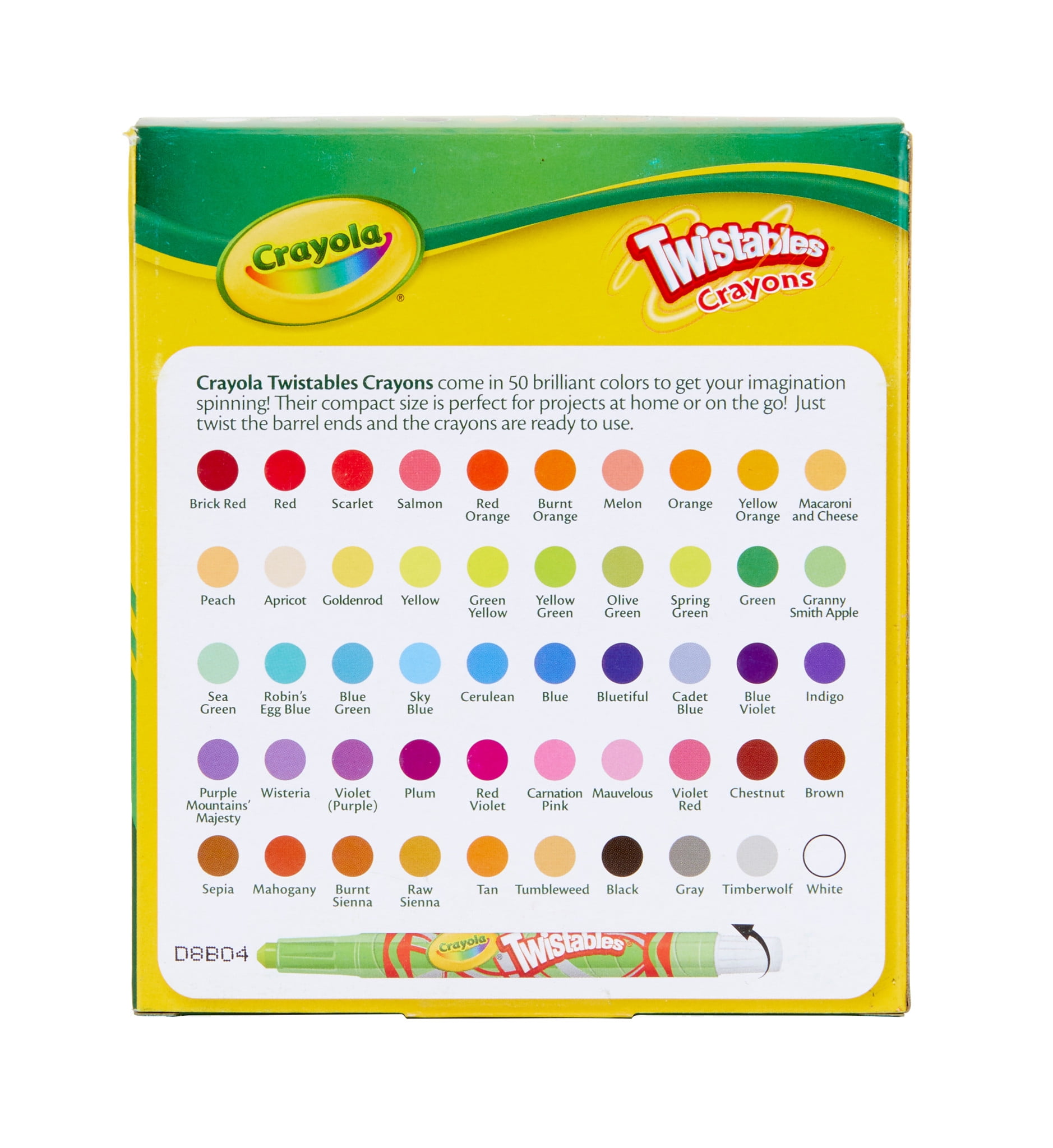 Crayola Mini Twistables Crayons (50ct), Kids Art Supplies, Unique Gifts for  Kids, Coloring Set, Crayons for Toddlers, 3+