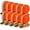 Orange, variant on TLGREEN 10 Pack 1" x 20' Heavy Duty Ratchet Straps, 1760lbs Break Strength, Black