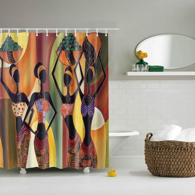 RXIRUCGD Various Patterns Shower Curtain Digital Printing Polyester Bathroom Curtain