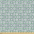 thumbnail image 2 of Ambesonne Oriental Fabric by the Yard Upholstery, Starry Motifs, 5 Yards, Blue Grey White, 2 of 5