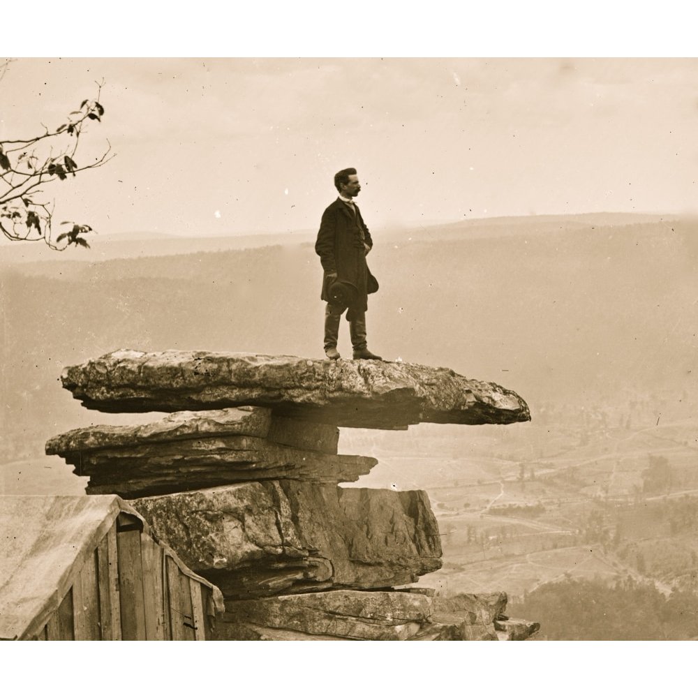 Chattanooga, Tennessee. View of Umbrella Rock, Lookout Mountain Poster