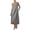 Gray, variant on Dress for Wedding Guest Woman Oversized Linen Dress Women's Sleeveless V Neck a Line Midi Sundress with Pockets Summer Flowy Dresses Blue XXL