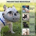 thumbnail image 5 of Short Snout Dog Muzzle,soft Silicone Adjustable Breathable Bulldog Muzzle For French Bulldog Shih Tzu And Pug For Biting Chewing Training, 5 of 5