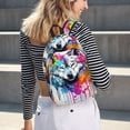 thumbnail image 6 of Yiaed Cool Colorful Wolf Print Backpack, Premium Laptop Backpack, Travel Backpack for Women, Lightweight Backpacks, Comfortable Back Pack-Small, 6 of 7