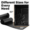 thumbnail image 2 of Bolsas de basura ToughBag 240-246 L, 50 x 60 cm, negras, 50 unidades, 2 of 7