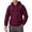 Wine#9527, variant on BOOMNY Mens Hoodies Long Sleeve Hoodie for Men Solid Color Plus Size Half Zip Pullover Hooded Sweatshirt Cozy Fall Winter Hoodies With Pocket