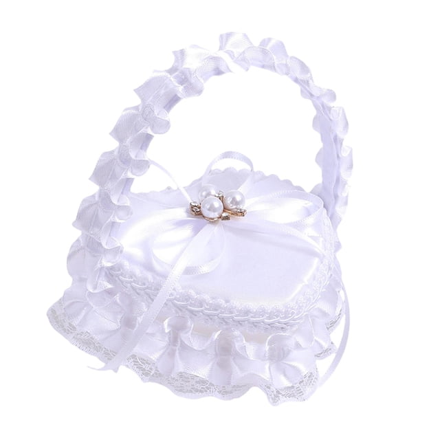 Caja para anillos de boda, cesta para dama de honor, accesorios de novia, cesta para anillos, para niña de . Estilo A