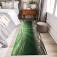 thumbnail image 3 of Green Ocean Runner Rugs 2x6 ft Underwater World Clear Water Ripple Sunlight Washable Hallway Rugs Non-Slip Floor Mats Absorbent Carpet Bedside Runners for Bedroom Kitchen Bathroom Laundry Room, 3 of 9