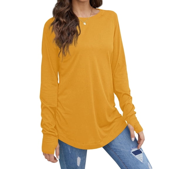 Solid Color Women Long Sleeve Casual Loose Shirt Tops