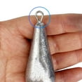 thumbnail image 4 of BE-TOOL 10PCSFishing Weight Sinker Lead Weights Sinker Fishing Tackle for Saltwater Freshwater Silver Raindrop Shape Streamlined 80g/0.17 lb, 4 of 8