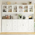 thumbnail image 4 of Tall Pantry Storage Cabinet, Freestanding Kitchen Cabinet with Drawers & Doors, Adjustable Shelves, LYGZ011WE, 4 of 9