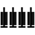 thumbnail image 4 of 4 piezas de patas de sofá de metal resistentes a la oxidación, patas de repuesto para muebles. negro 6cm, 4 of 9
