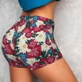 thumbnail image 4 of Lsque Beautiful Flower Pattern High Waisted Biker Shorts for Women-Tummy Control Fitness Athletic Workout Running Yoga Gym Shorts,Moisture-Wicking-XX-Large, 4 of 9