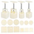 thumbnail image 4 of IBASETOY 12 Stamps Moon Cake Decoration Mold White ABS Shaping for Traditional Seasonal Use, 4 of 8