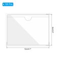 thumbnail image 2 of Uxcell 100Pcs 4.7x3.5" Self Adhesive Index Card Pockets with Top Open for Loading, Clear, 2 of 5