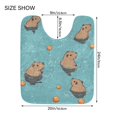 thumbnail image 5 of Yayeee Bath Rug for Bathroom Floor Non Slip Rectangle Fluffy Soft Absorbent Mat, 16"x24", Cartoon Capybaras, 5 of 7