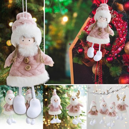 

Christmas Old Man Snowman Pendant Doll Christmas Tree Pendant Mini Doll 7.08*3.14 In