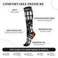 thumbnail image 5 of Compression Socks for Women and Men - Space Math Times Tables Compression Socks Circulation for Workout, 5 of 8