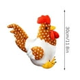 thumbnail image 4 of Stuffed Cocky Rooster Toy, Plush Chicken Doll, Multicolor Soft PP Cotton Filled Cute Anime Rooster Sitting Design, Tear-Resistant Durable Material, Reusable Decorative Pillow Cushion for Kids Adults, 4 of 6