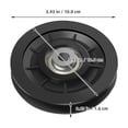 thumbnail image 2 of 2pcs Universal Plastic Pulley Wheel Replacement Plastic Wheel U-Groove Pulley Bearing Roller Fitness Equipment Part For Gym Cable System, 2 of 8