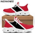 thumbnail image 1 of Zapatillas de deporte con estampado de la bandera de Trinidad y Tobago para mujer, calzado con cordones, transpirables, para caminar al aire libre, 1 of 6