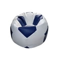 thumbnail image 1 of Sillón Puff Lunics Futbol Soccer Grande Azul/Blanco, 1 of 6