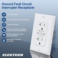 thumbnail image 2 of GFCI Outlets ELECTECK, paquete de 20 amperios, resistente a manipulaciones, color blanco, 2 of 7