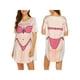 thumbnail image 5 of SAYOO Vestido Casual de Verano para Mujer, Estampado de Bikini 3D Cuello Redondo Manga Corta Relax-Fit One Piece para Damas SAYOO  Moda, 5 of 6