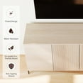thumbnail image 5 of WAMPAT 61" Accent Cabinet with 4 Doors and Adjustable Shelves, Modern Credenza Storage Cabinet with Minimalist Reeded Design for Living Room, Kitchen, Dining Room, Hallway, 5 of 6