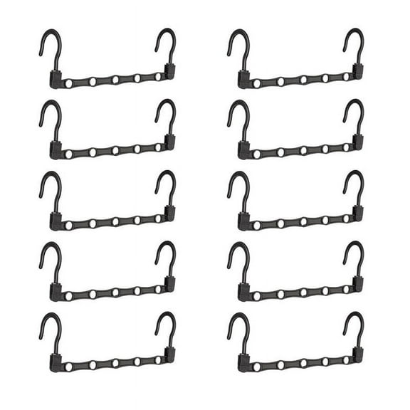 Vikakiooze 2022 Home Storage and Organization 10 Pack Clothes Hangers Organizer Closet Space Saving Save Plastic Hanger Hook