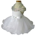 thumbnail image 4 of Jenniferwu G081D Infant Toddler Baby Newborn Little Girl's Pageant Party Birthday Dress White Size 18-24M, 4 of 4