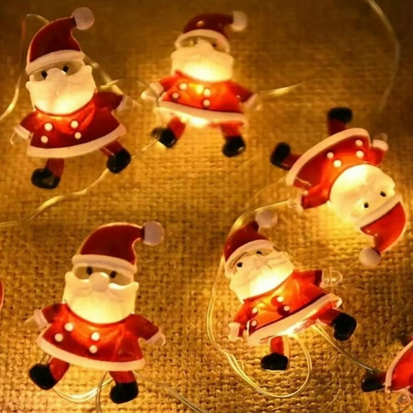 Yhmxh Home Decor, Room Decor, Wall Decor Christmas Lights Star Lights Santa Claus Coloured Lights-battery Boxes Usb Christmas Room Lights Pentagram color lights string lights