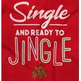 thumbnail image 2 of Christmas Single And Ready To Jingle Men's Graphic T Shirt Tees Brisco Brands L, 2 of 5