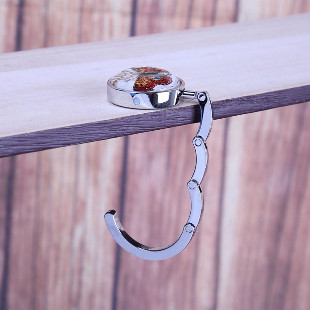 Gancho de escritorio portátil, soporte plegable para bolso, a la moda, para bolso de escritorio de oficina