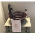 thumbnail image 2 of 15" Rustic Copper Vessel Bucket Bathroom Sink, Faucet Kit Included, 2 of 4