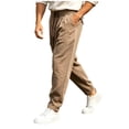 thumbnail image 5 of Guluxicc Athletic Pants for Men Elastic Waist Drawstring Long Straight Leg Trousers for Gym Workout Everyday Summer Fall, 5 of 5
