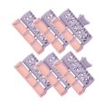 thumbnail image 4 of Juego de 6 pinzas para el cabello, rulos para permanente, herramientas profesionales de peluquería para uso doméstico. Morado pequeño, 4 of 9