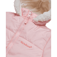 thumbnail image 3 of Pink Platinum Baby Girls' One-Piece Puffer Winter Snowsuit with Hood (Newborn & Infant), 3 of 7