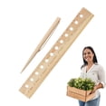 thumbnail image 4 of Plant Spacer Folding Ruler Wooden Interval Ruler Seeding Garden Template Seed Square Template Plant Dibber Spacing Template Wooden Accurate Gardening Tool For Vegetable, 4 of 9
