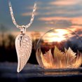 thumbnail image 4 of Angel Wing Cremation Urn Necklace Angel Wings Urn Pendant Memorial Remains Ashes Keepsake Urn Jewelry, 4 of 9