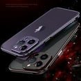 thumbnail image 5 of Mantto Aluminum Bumper Case For iPhone 14 Pro Max, Slim Glossy Luxury Premium Metal Aluminum Pprotective Bumper Frame with Camera Lens Protector for iPhone 14 Pro Max, Purple, 5 of 9