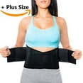 thumbnail image 4 of NeoHealth Back Support Belt for Women & Men Lower Back, Black, 4XL, 4 of 4