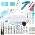 thumbnail image 1 of Mistaha 207-Piece Cake Decorating Tool Set with Turntable, Piping Bags, Nozzles, and Accessories - Complete Professional Baking Kit for Beginners, 1 of 7