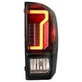 thumbnail image 7 of 1 Pair LED Tail Lights Compatible with 2016-2023 Toyota Tacoma,Tail Lamps Replacement,Glossy Black+Clear Lens, 7 of 7
