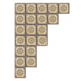 thumbnail image 1 of HURRISE Tile Sticker,Floor Sticker,20PCS Tile Diagonal Sticker Self-Adhesive Waterproof Floor Stickers Decals for Living Room, 1 of 8