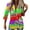 Green, variant on Wyzesi T Shirt for Women Short Sleeve Big and Tall Womens Sequin Print V Neck Sparkly Glitter Blouses Loose Long Sleeve Holiday Evening Party Shiny Shirts Christmas T Shirt Women