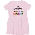 thumbnail image 3 of Inktastic I'm Cray Cray for Kindergarten Fun Crayons Girls Toddler Dress, 3 of 5