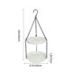 thumbnail image 3 of Comedero doble para pájaros, para colgar en exteriores | Bandeja de plástico con bebedero y comedero para agua y semillas | Decoración de jardín para atraer aves silvestres, 3 of 6