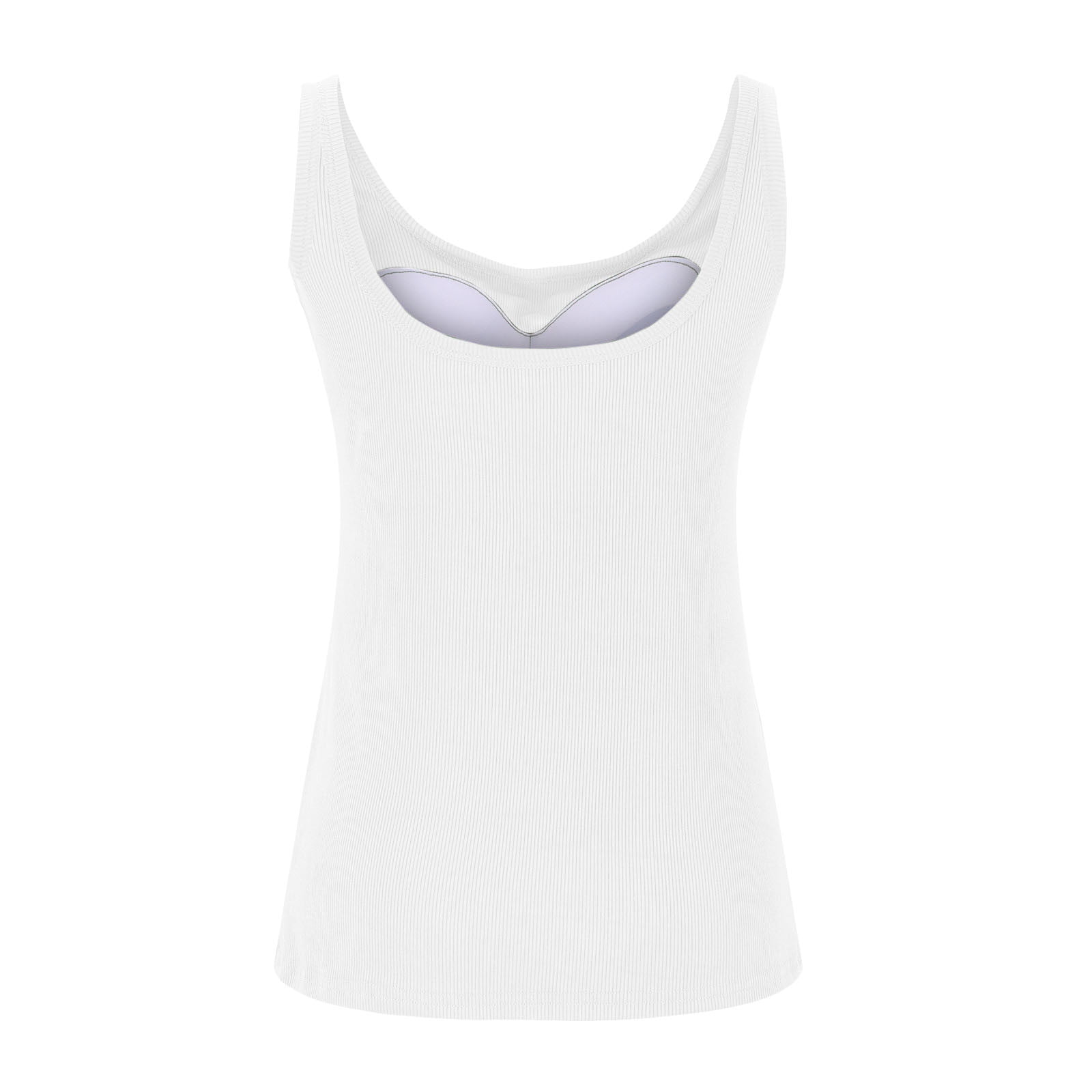 Turilly Ladies Camisole With Chest Pad No Steel Rings Bottom Underwear Solid Color T-shirt